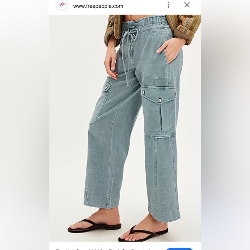 Free People Feelin’ Good Utility Pull On Pants